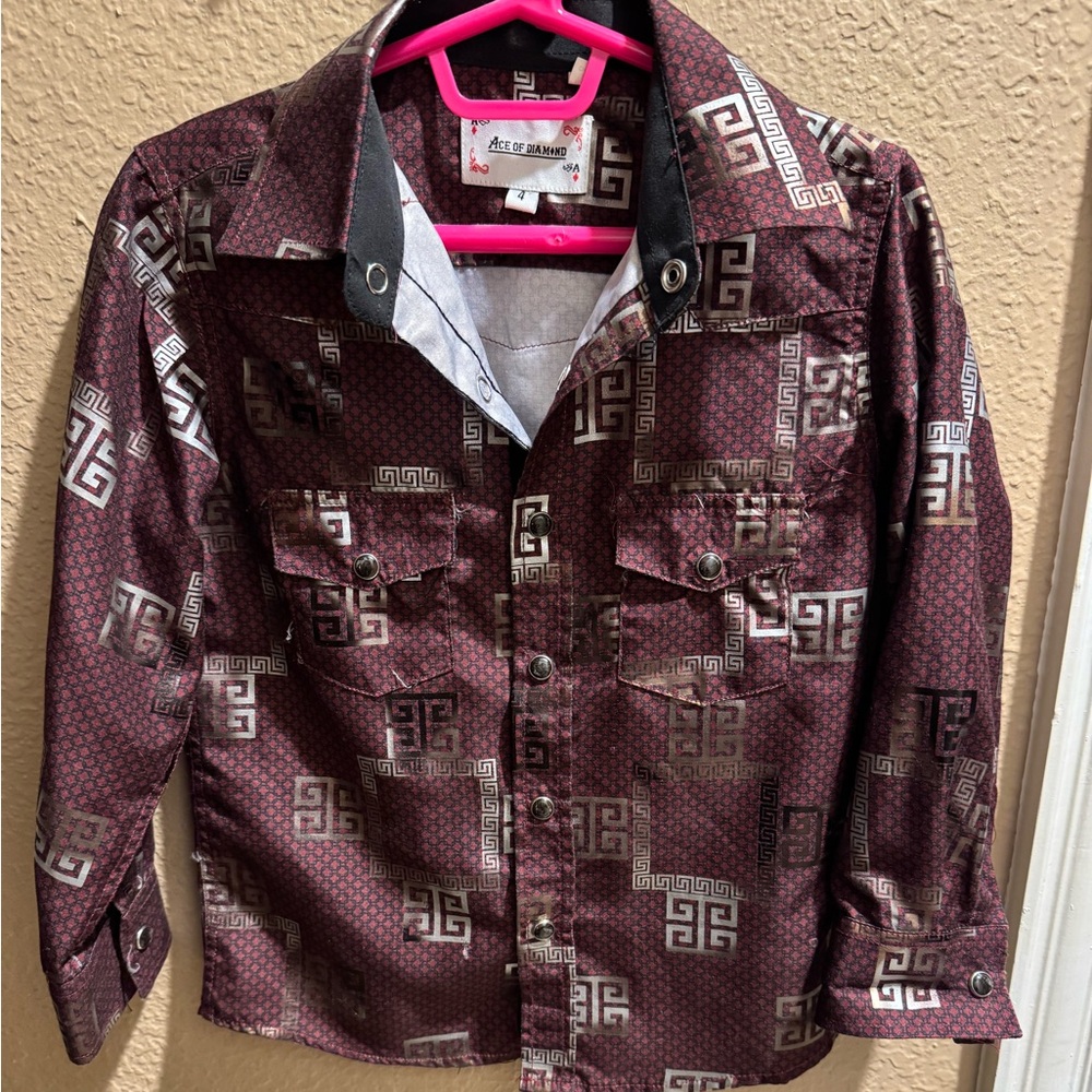 Ace of Diamond toddler Western Shirt